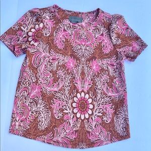 Anthropologie Knit TOP with metallic threads